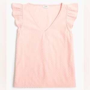 JCrew Factory Flutter Sleeve Dot Shirt Size Small